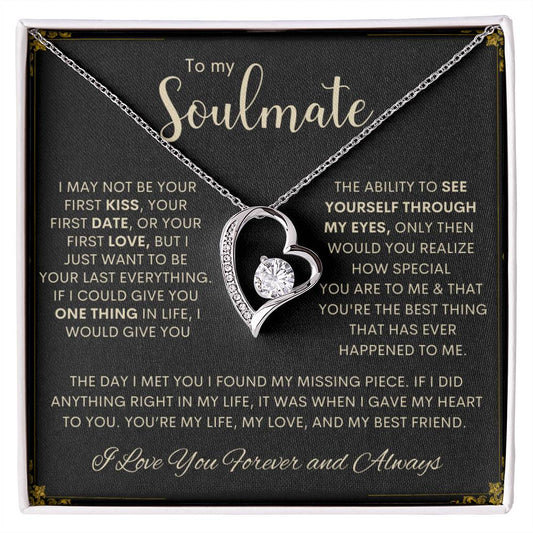 To My Soulmate | I Love You, Forever & Always - Forever Love Necklace